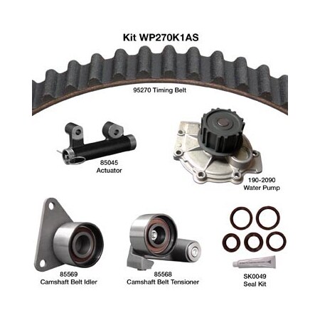 Dayco Water Pump Kit, Wp270K1As WP270K1AS